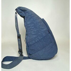 Vintage Ameribag Healthy Back Bag Blue Sling Backpack Made in USA Faded